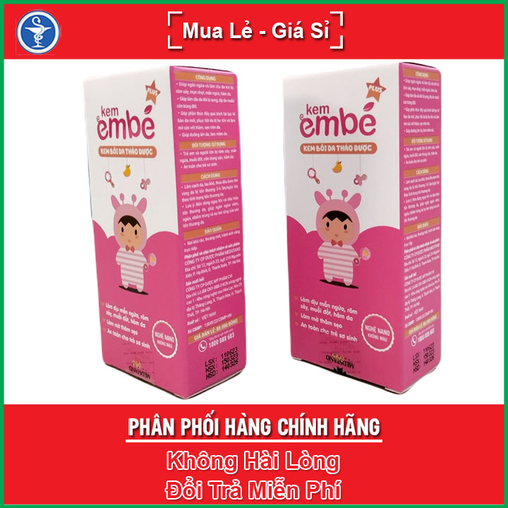 2 hộp Kem em bé - Hết rôm sảy vjiêm ngứa ngừa sẹo thâm tuýp 20gram