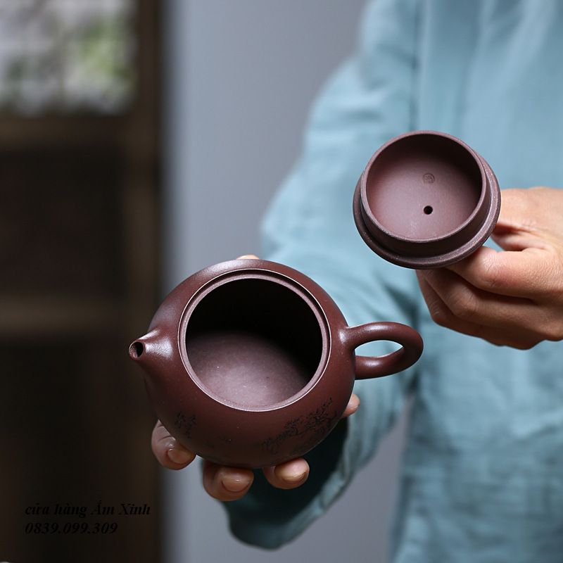 Ấm Tử Sa Nghi Hưng Tây Thi 180 ml (Tử Nê)