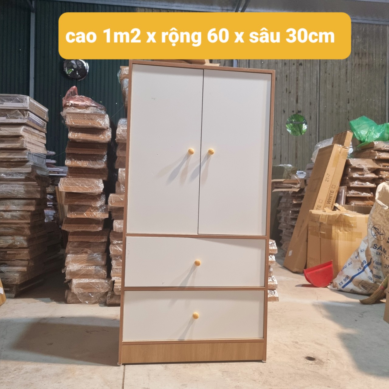 🌿🌿🌿sale sốc🌿🌿🌿tủ đựng quần áo trẻ em gỗ nhiều ngăn kích thước 120x60x30cm