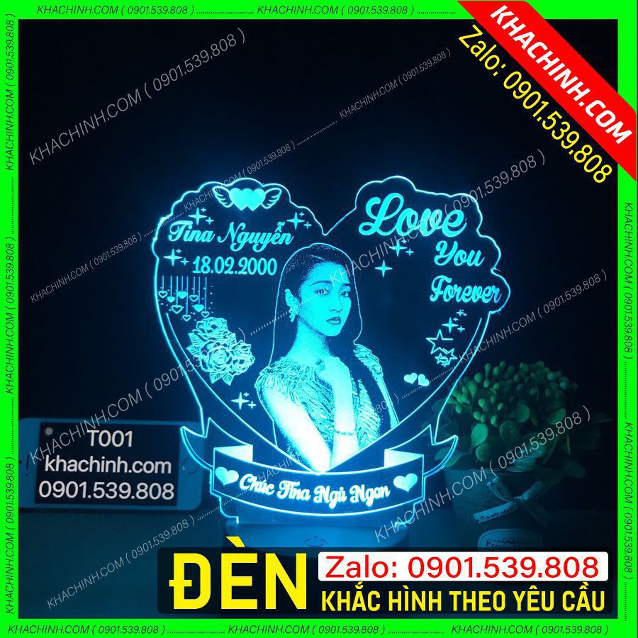 Đèn khắc hình - ảnh người mẫu khung trái tim - Thiết kế theo yêu cầu - Quà tặng tình yêu đôi lứa , ... - Nhận làm Đèn THEO YÊU CẦU, quà cưới, quà sinh nhật, đèn ngủ, đèn decor theo yêu cầu, khachinh.com