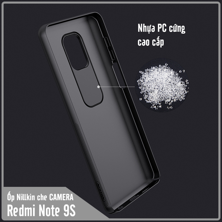 Ốp lưng cho Xiaomi Redmi Note 9S - Note 9 Pro NIllkin CamShield che camera