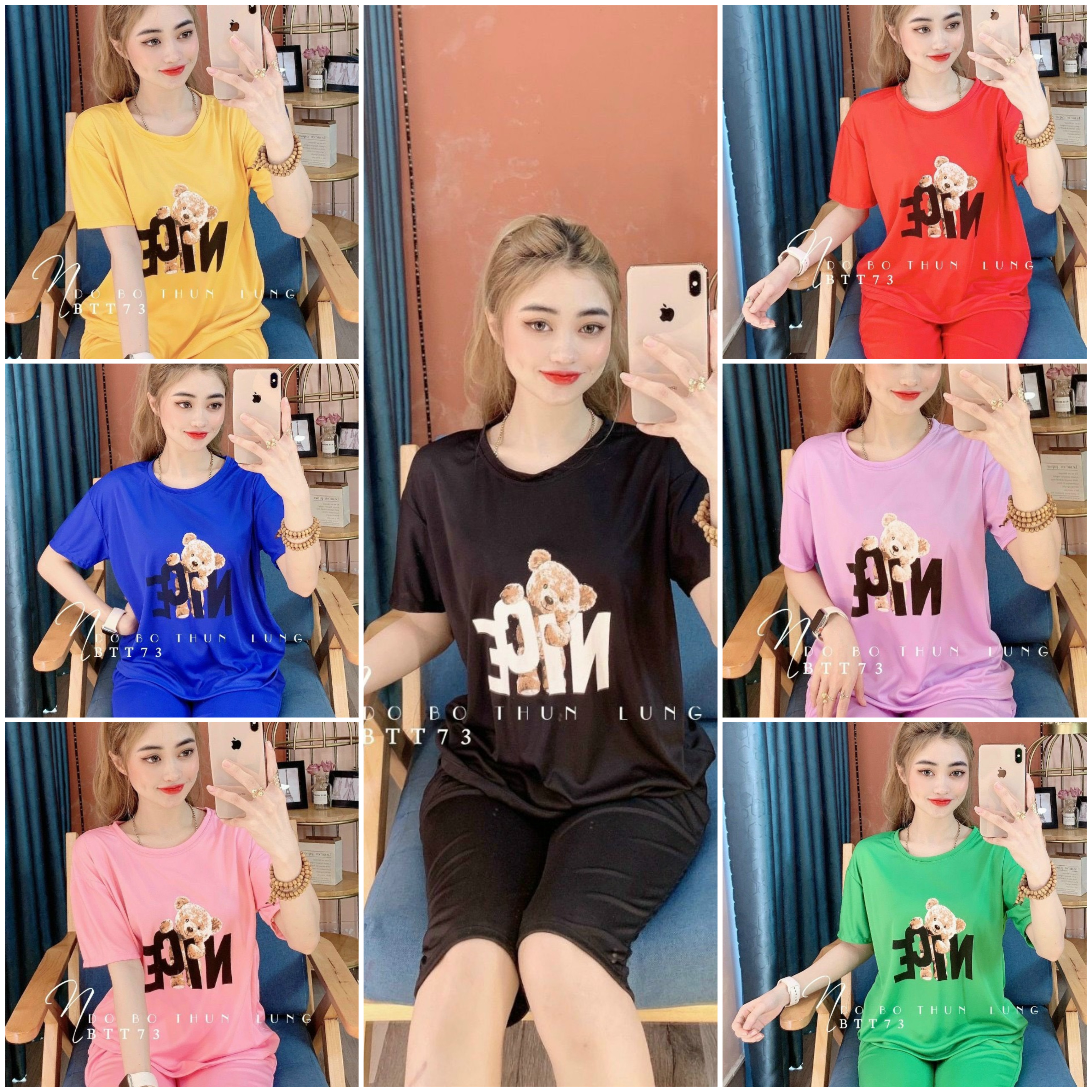 LỬNG ĐỒ BỘ MẪU MỚI THUN COTTON MÁT MẺ DƯỚI 52kg