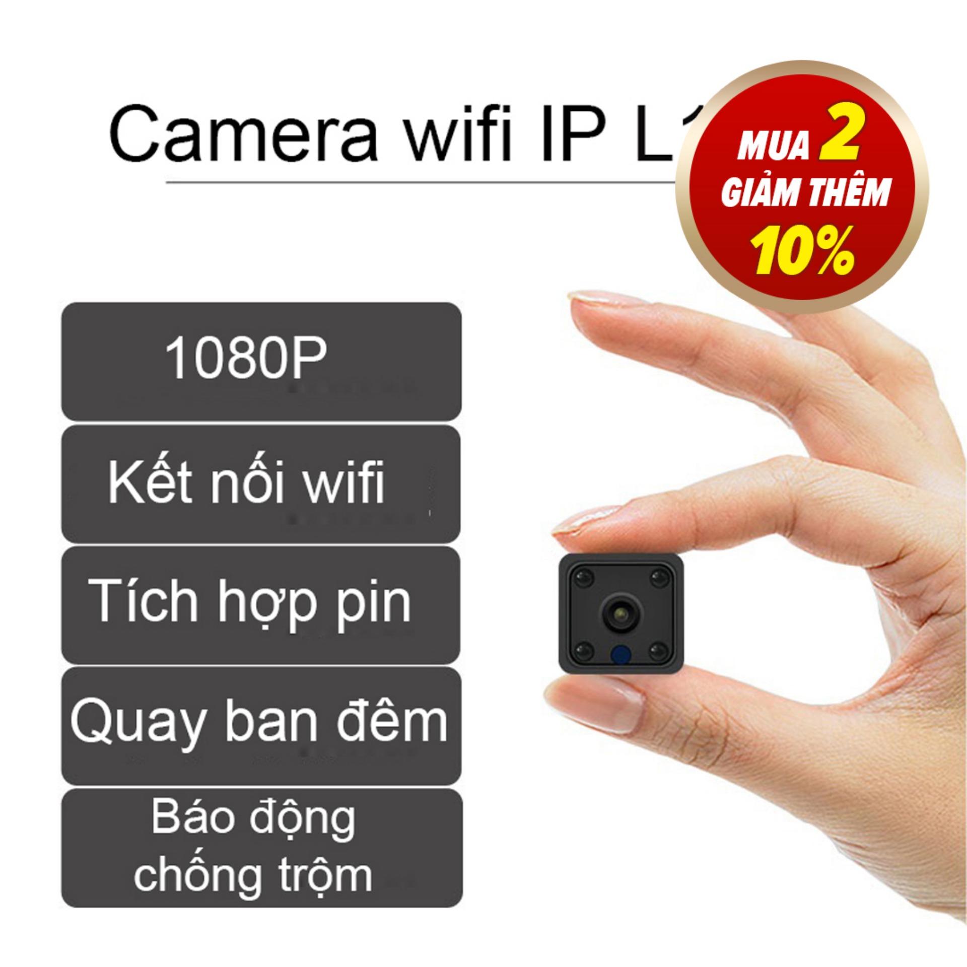 Camera wifi mini cao cấp có pin sạc hình ảnh fullHD IP L10