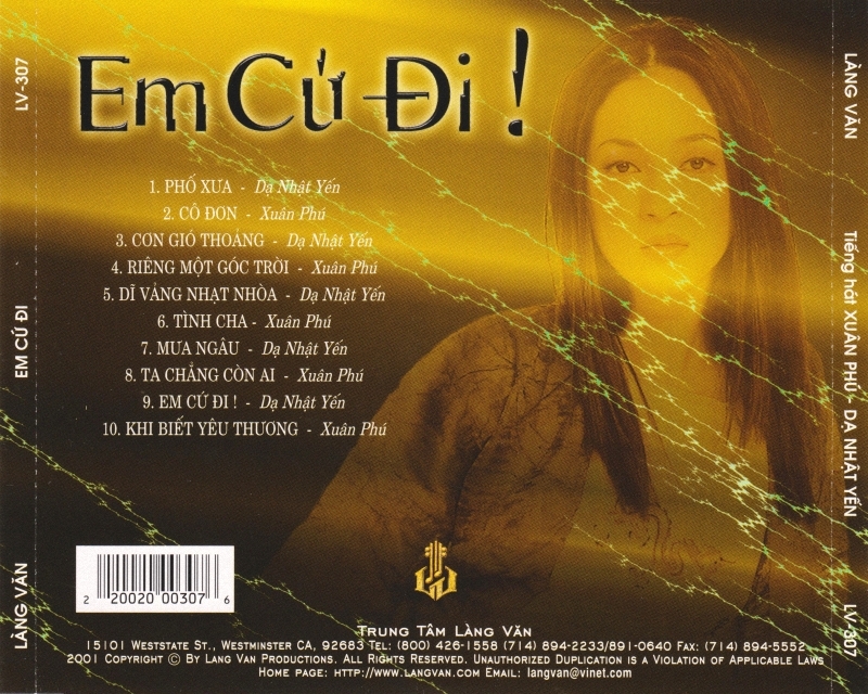 Bộ 6 đĩa cd nhạc Làng Văn 5