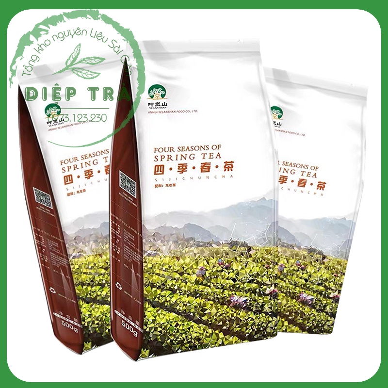 Tổng hợp Trà Yelanshan 500gr (Trà xanh nhài/OOlong tứ quý/Trà kiều mạch-gạo lứt)
