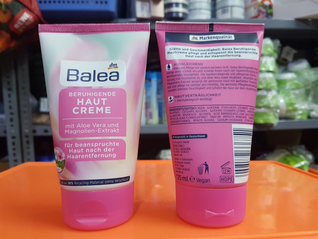 Kem dưỡng da sau tẩy lông Balea Beruhigende haut creme 125ml của Đức