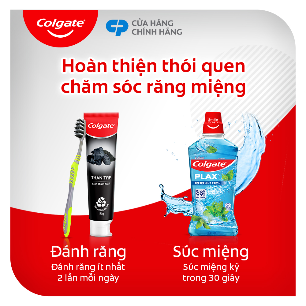 [Chỉ 20H 6.7 - 2H 7.7_X2 Voucher giảm 24%] Bàn chải Colgate Slimsoft lông chải mềm mảnh xen sợi phủ than hoạt tính