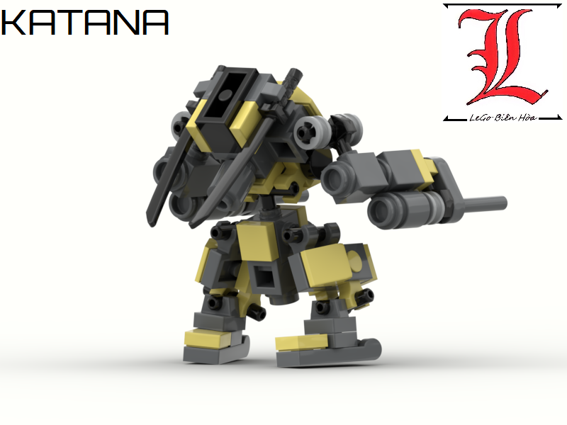 Le Go Đồ Chơi Lắp Ráp Robot Moc Mech Katana