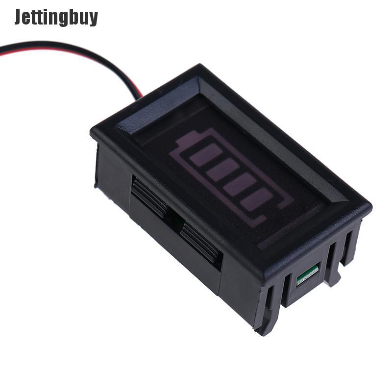 Jettingbuy 3S 12.6V Lithium Battery Capacity Indicator Voltmeter Module Blue Display