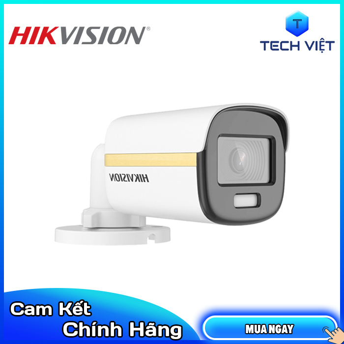 [HÀNG CHÍNH HÃNG] - Camera HDTVI ColorVu 2MP HIKVISION DS-2CE12DF3T-F - TECH VIỆT