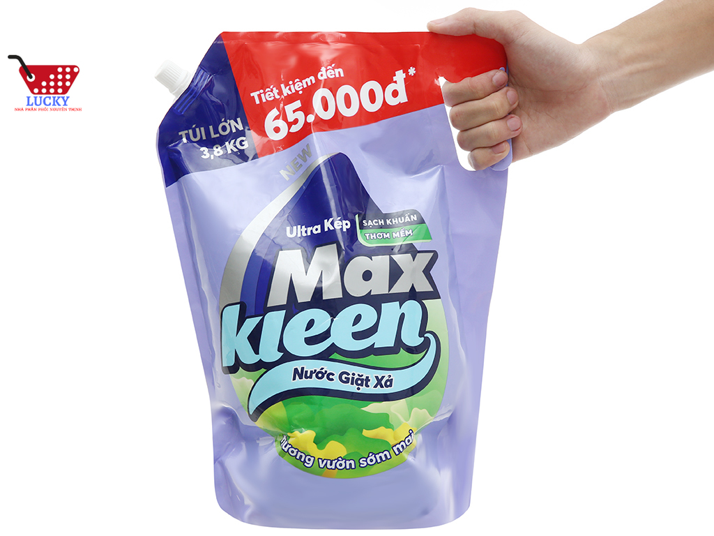 Túi nước giặt Maxkleen 3,8kg Hương Hoa Nắng