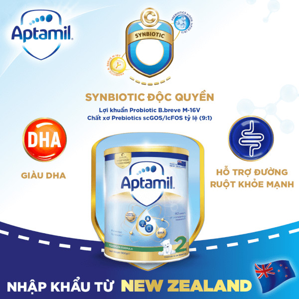 Sữa Aptamil Newzealand số 2 900g (1-2 tuổi)