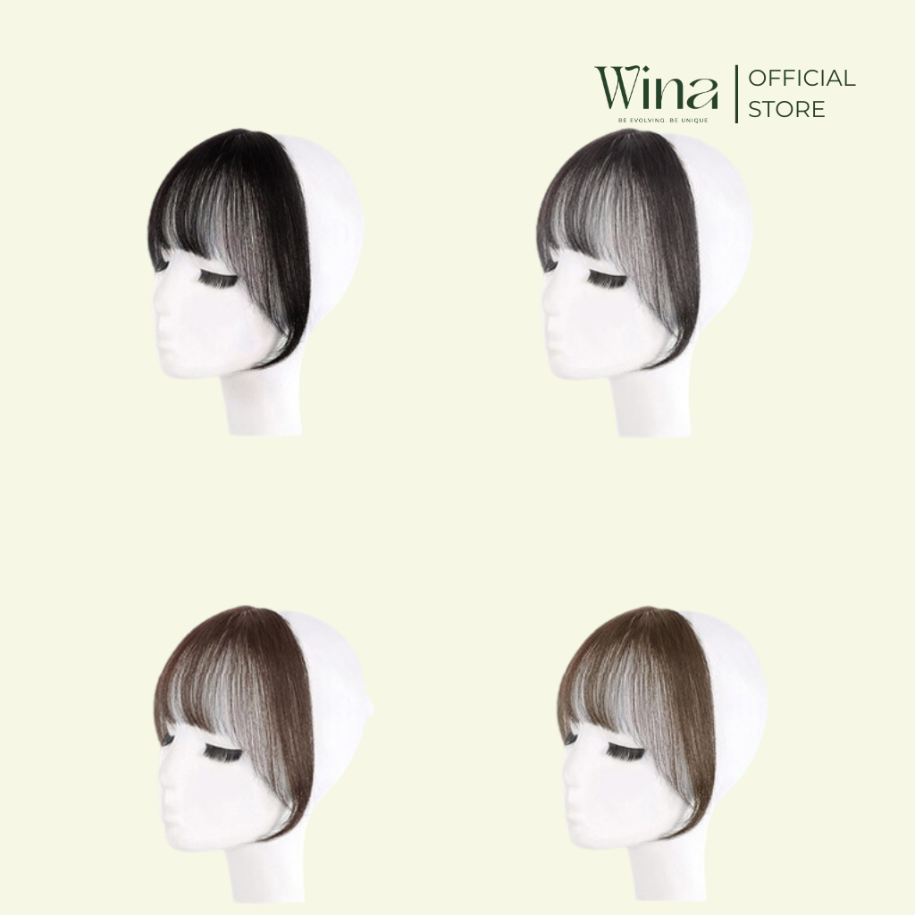 Tóc Mái Thưa Chẻ Ngôi Bằng Tóc Thật BW002 | WinaWigs