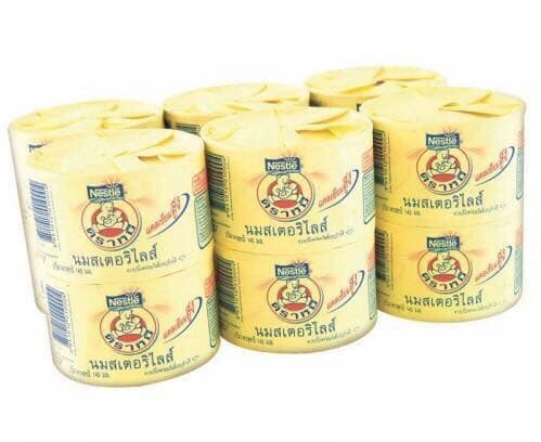 Combo 24 lon sữa gấu Nestle Thái Lan 140ml màu vàng tăng cân và tăng chiều cao