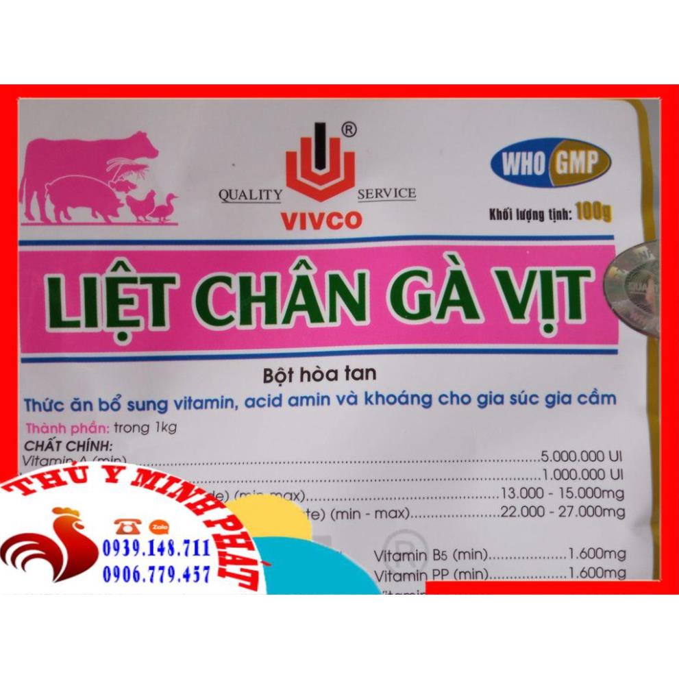 LIỆT CHÂN GÀ VỊT gói 100g