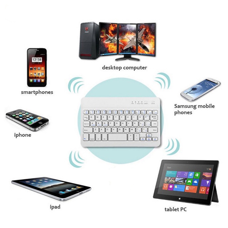 Tablet wireless keyboard for Bluetooth touch keyboard 7inch mini keyboard compatible with ios Android Windows