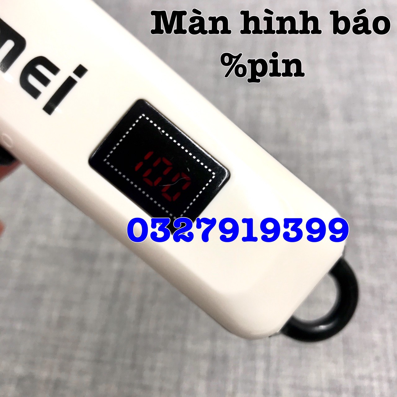Kemei Premium Trimmer 809A - Trimmer 8000 Rpm Lithium-Ion Battery 2000Mah Lcd Screen Displays Battery Quantity
