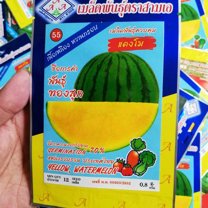 [HCM]Hạt giống dưa hấu vàng không hạt thái lan