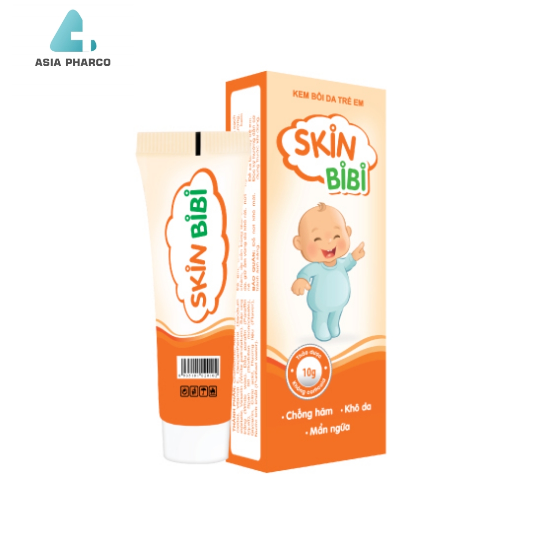 Skinbibi 10g kem bôi da thảo dược muỗi đốt hăm tả rôm sảy hiệu quả cho bé