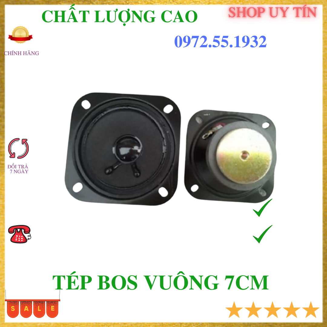 Loa treble boss vuông 7CM chất lượng cao-2 CHIẾC