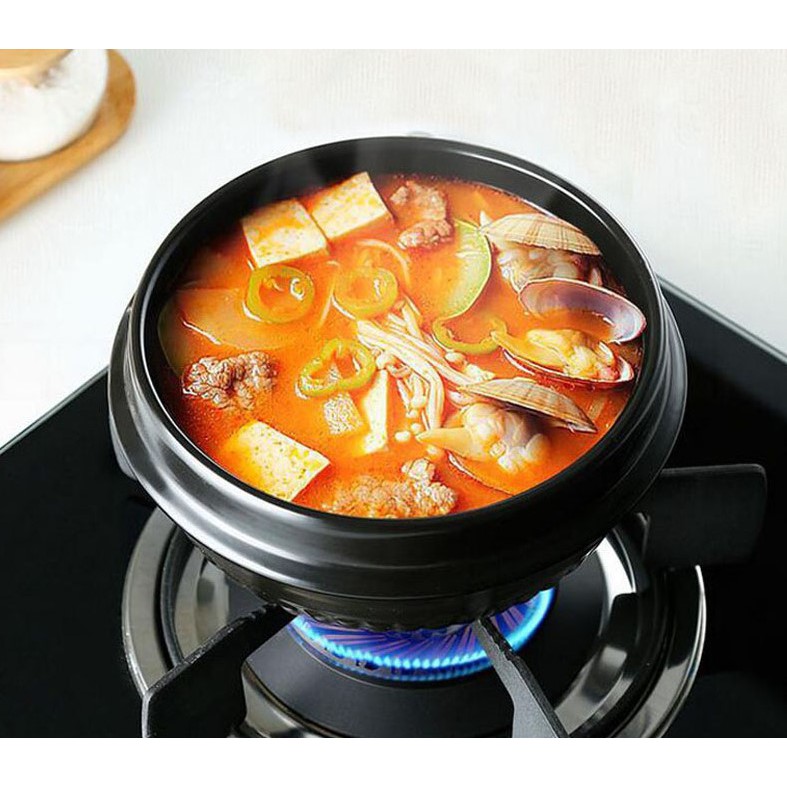 Thố Đất Cơm Trộn Hàn Quốc Kèm Thêm Đế Melamine