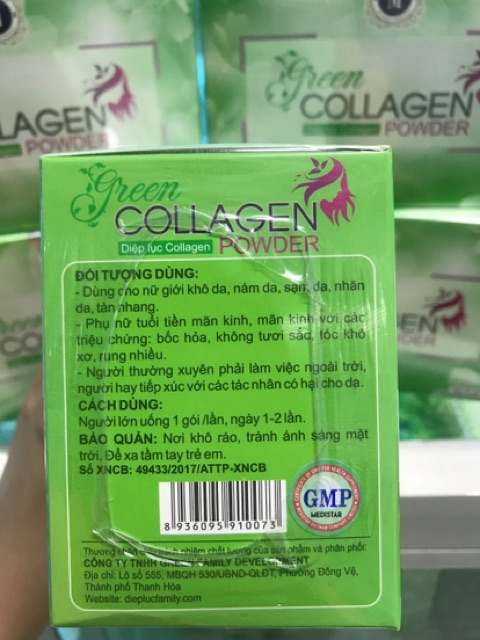 [HCM][Chính Hãng] Diệp lục collagen mẫu mới GMP