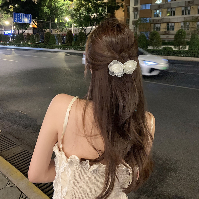 kẹp tóc Hoa handmake (kẹp phía sau)