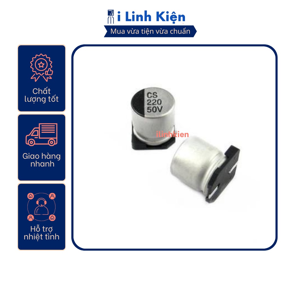 Tụ nhôm 50V 0.1uF-470uF