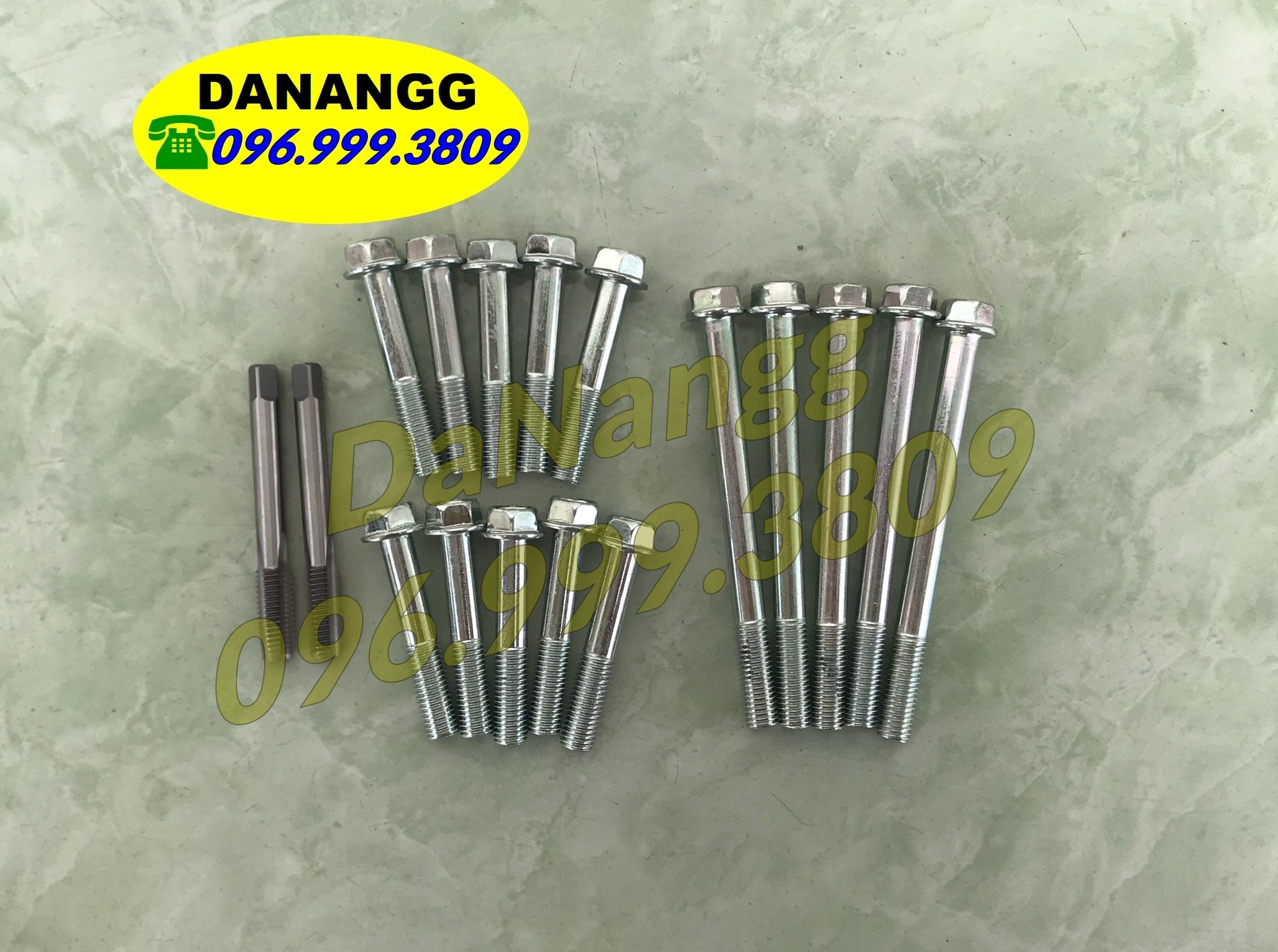 10 cấy ốc 9 ly dài 5cm có taro và 5 ốc 9 ly dài 10cm