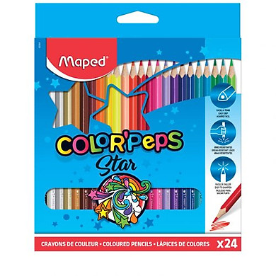 Chì Màu Maped (Star)  - 24 cây -  Hộp giấy