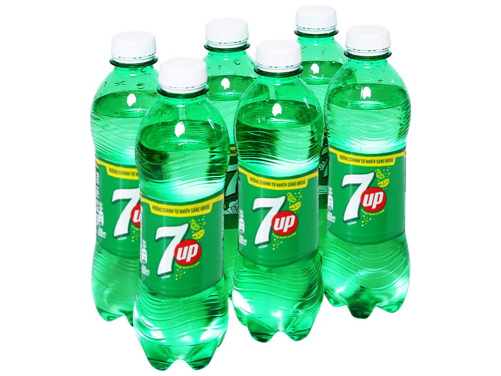 Lóc 6 Chai Nước Ngọt 7 Up 390ml