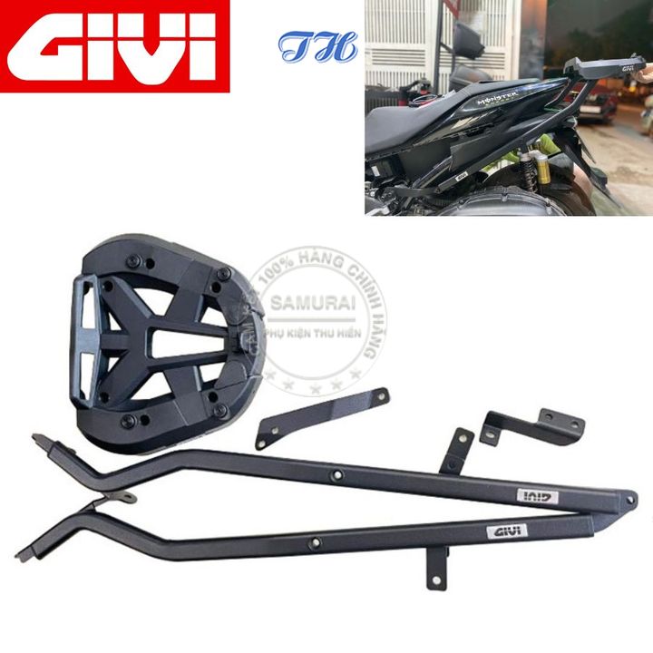 Baga sau givi hrv nvx v2, baga srx nvx, aerox 155 tặng kèm đế gắn thùng givi m7mn-s hàng chính hãng