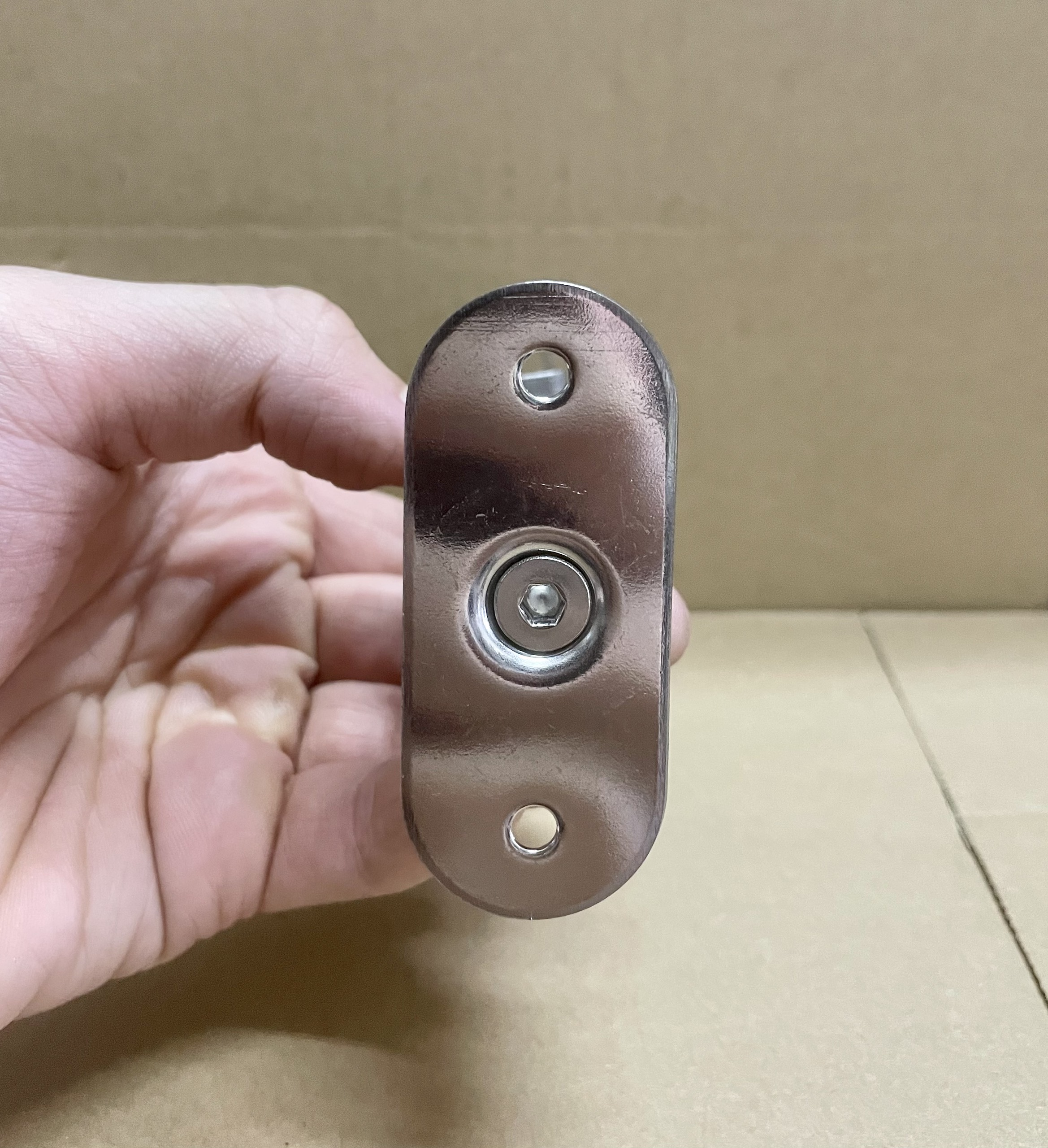 [Inox 304] Trụ eo lan can cầu thang kính cường lực (Eo trên đầu bằng)