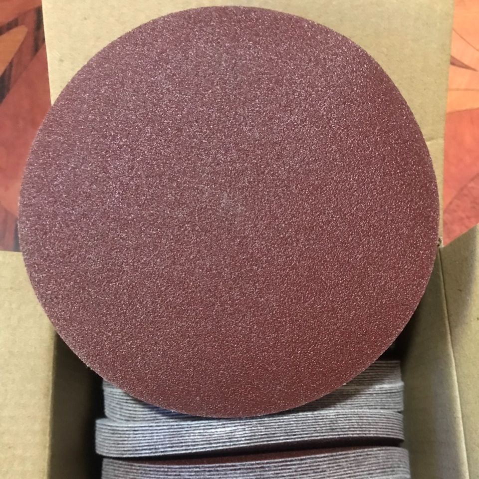 nhám tròn 5''  dán lông (1 hộp 100 tờ)