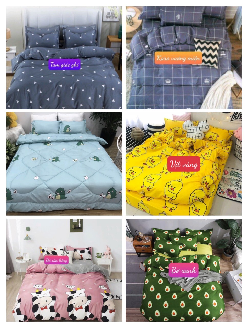 [HCM][Ga gối]Bộ ga gối 3 món 10cm 15cm 20cm đủ kích thước
