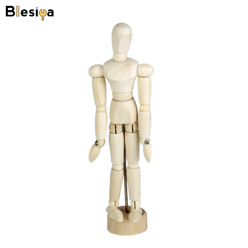 Blesiya Wooden Human Body Articulated Movable Manikin Artist Drawing Sketch Model Figure