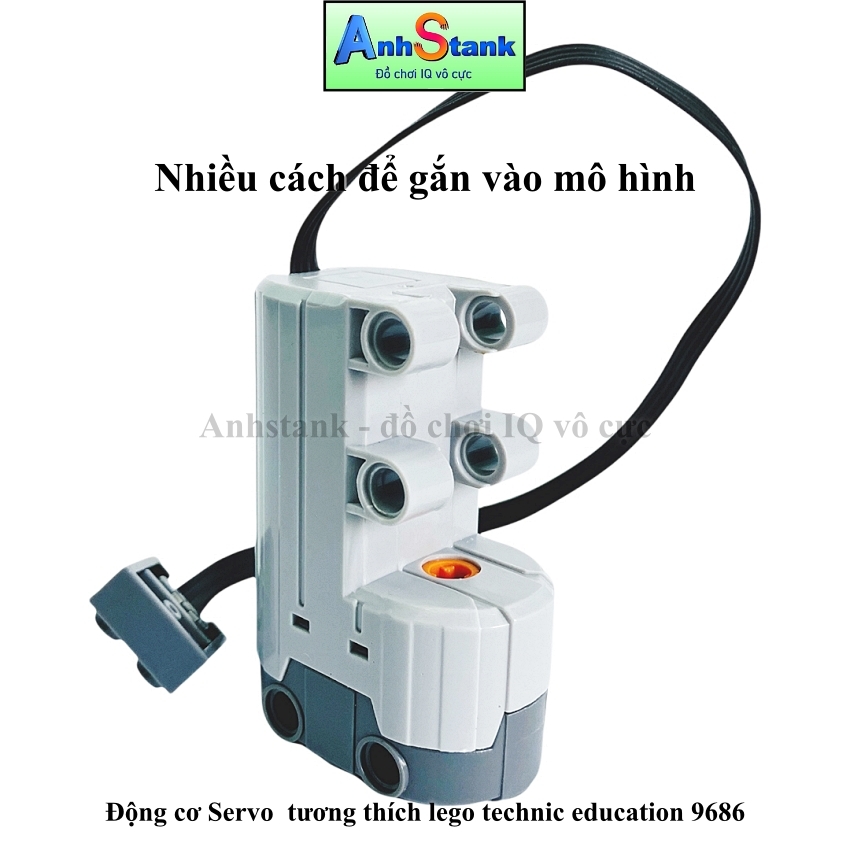 [Hoàn tiền 10%]Mô hình lắp ráp Motor Servo 88004 Tương Thích 9686-Technic-Education