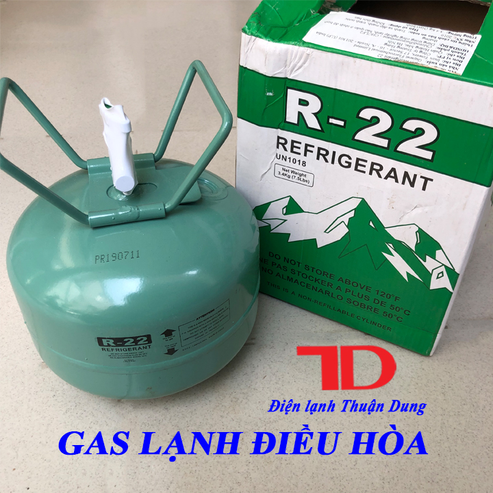 Môi chất lạnh điều hòa R22 3.4KG NET