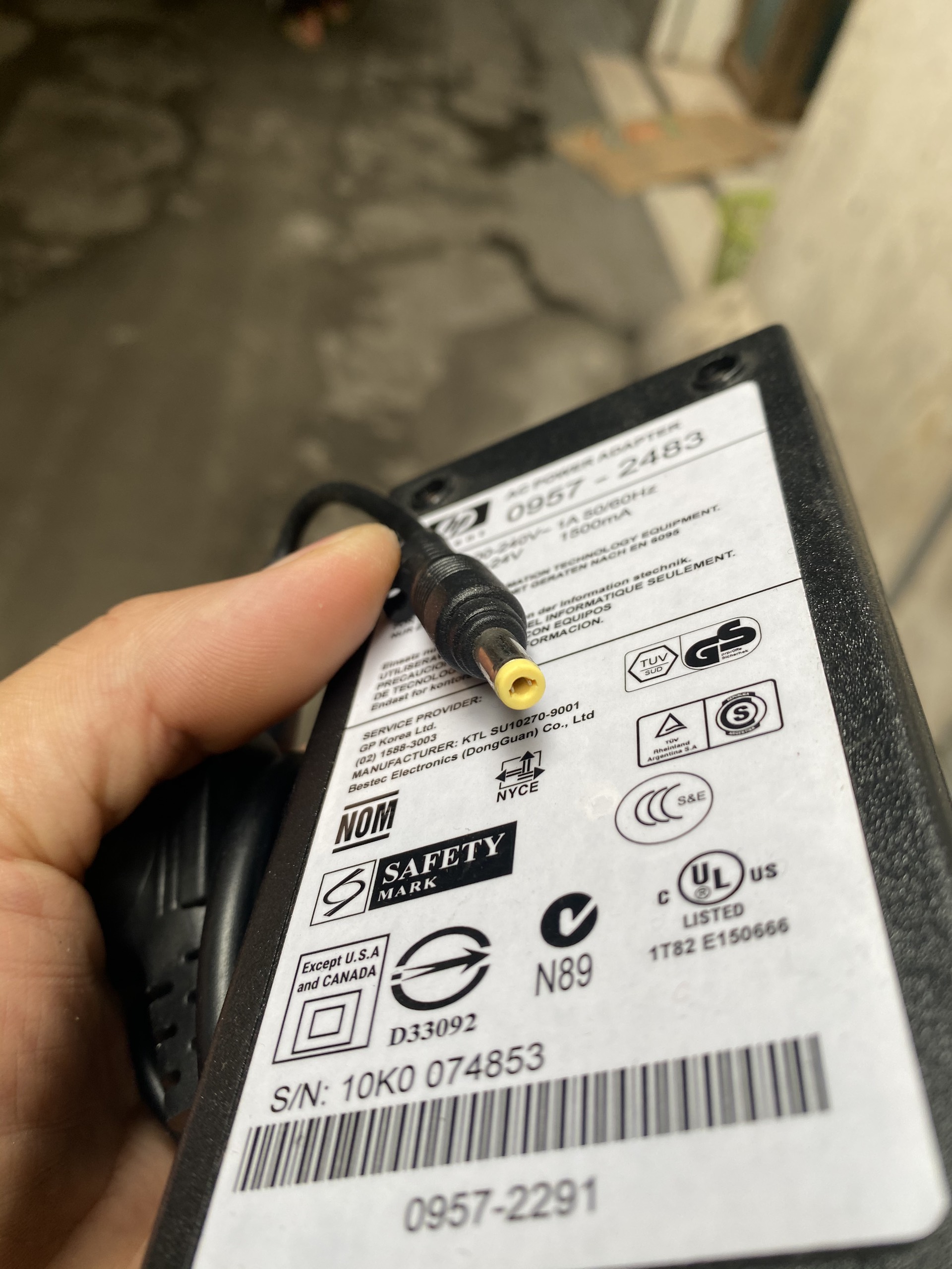 Adapter nguồn 24V dùng cho máy Scan HP 3000 S2