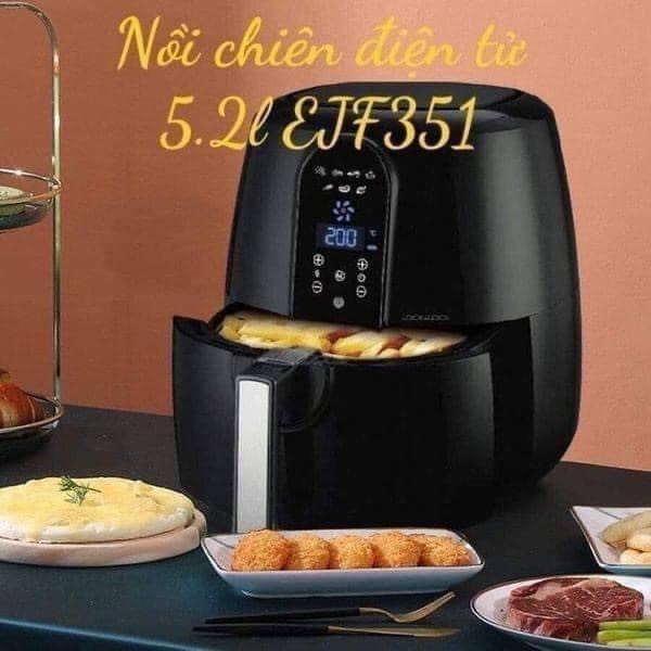 [Trả góp 0%]Nồi chiên không dầu điện tử Lock&Lock EJF351 5.2L 1800W