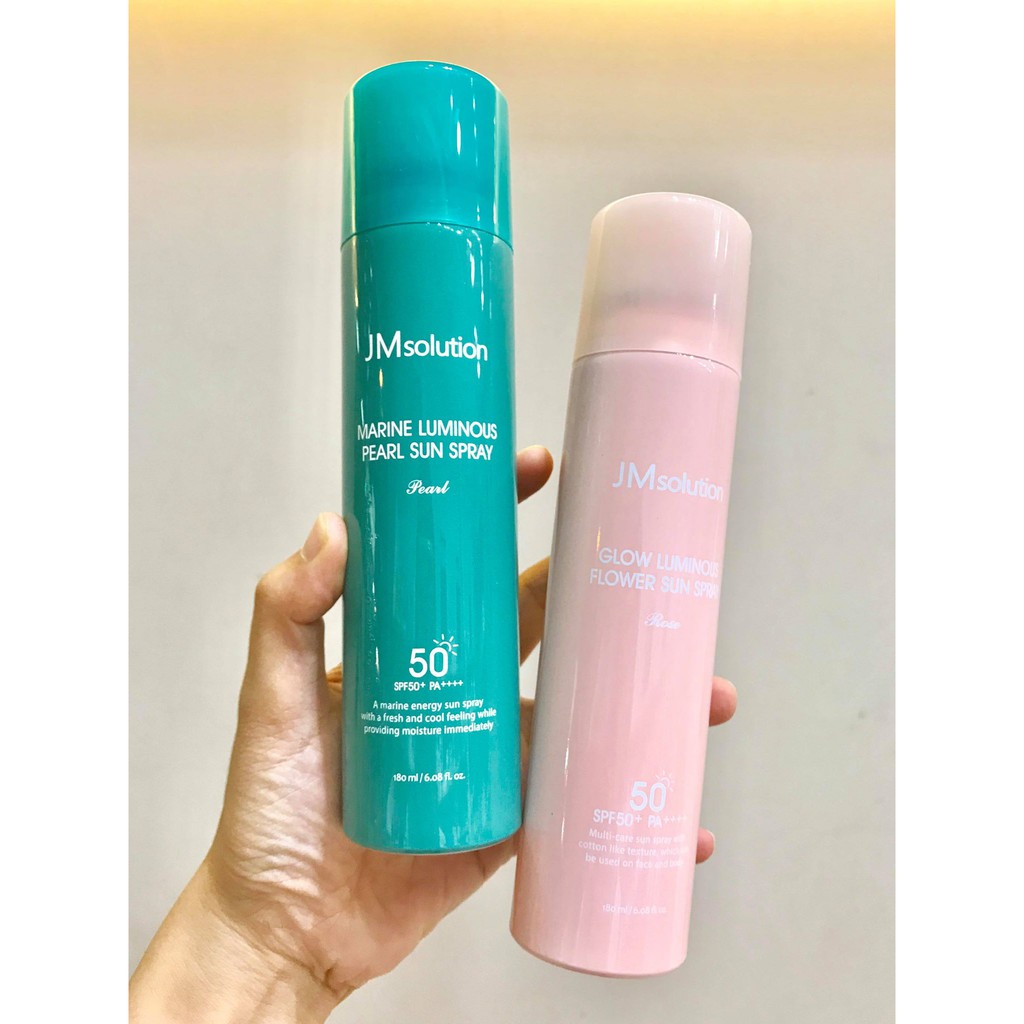 Xịt Chống Nắng JM Solution Glow Luminous Rose 180ml