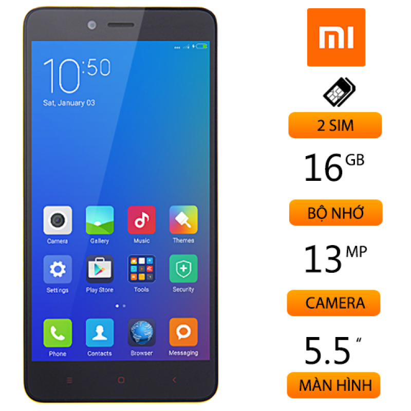 Điện thoại Smartphone Xiaomi Redmi Note 2 5.5inch Ram 2G/16Gb