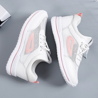 The new 2021 small white loafers shoes women s shoes joker summer air thick female shoes with flat bottom running shoes thumbnail
