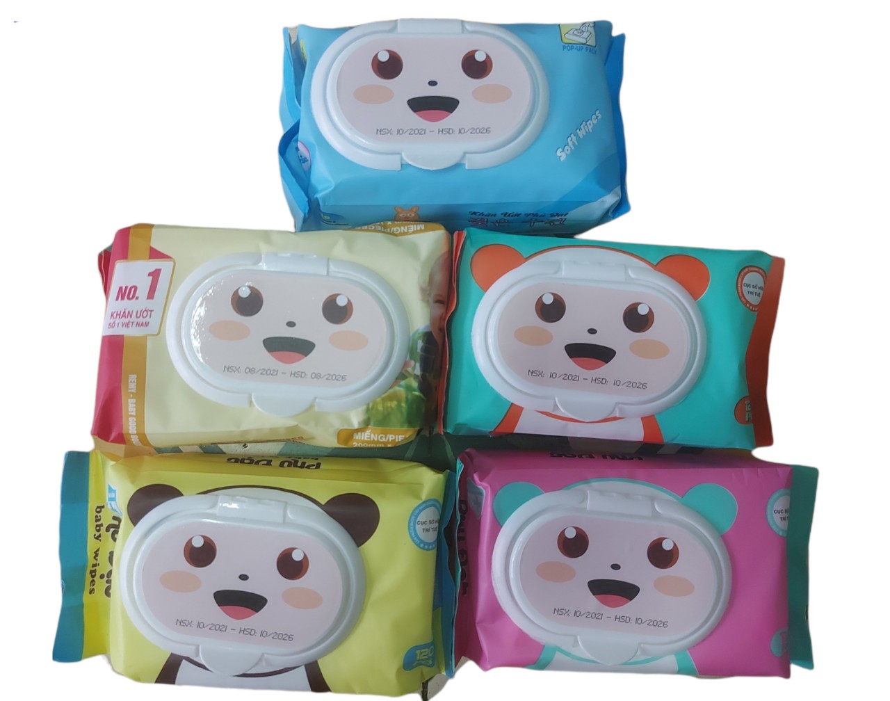 Khăn Ướt Không Mùi Baby Phú Đạt 120 tờ 500gr Date 2026