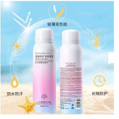 Xịt Chống Nắng Dưỡng Trắng Da MayCreate Moisturizing -150ml