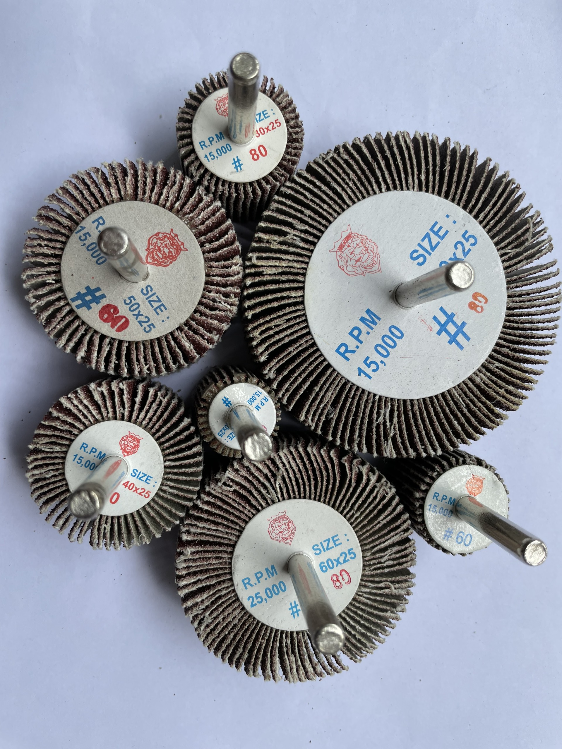 Abrasive Carem-abrasive folding head-sanding shank 60x25x6mm #60,#80