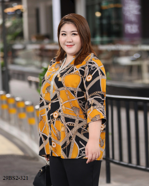 ÁO KIỂU SƠ MI HỌA TIẾT BIGSIZE TRUNG NIÊN