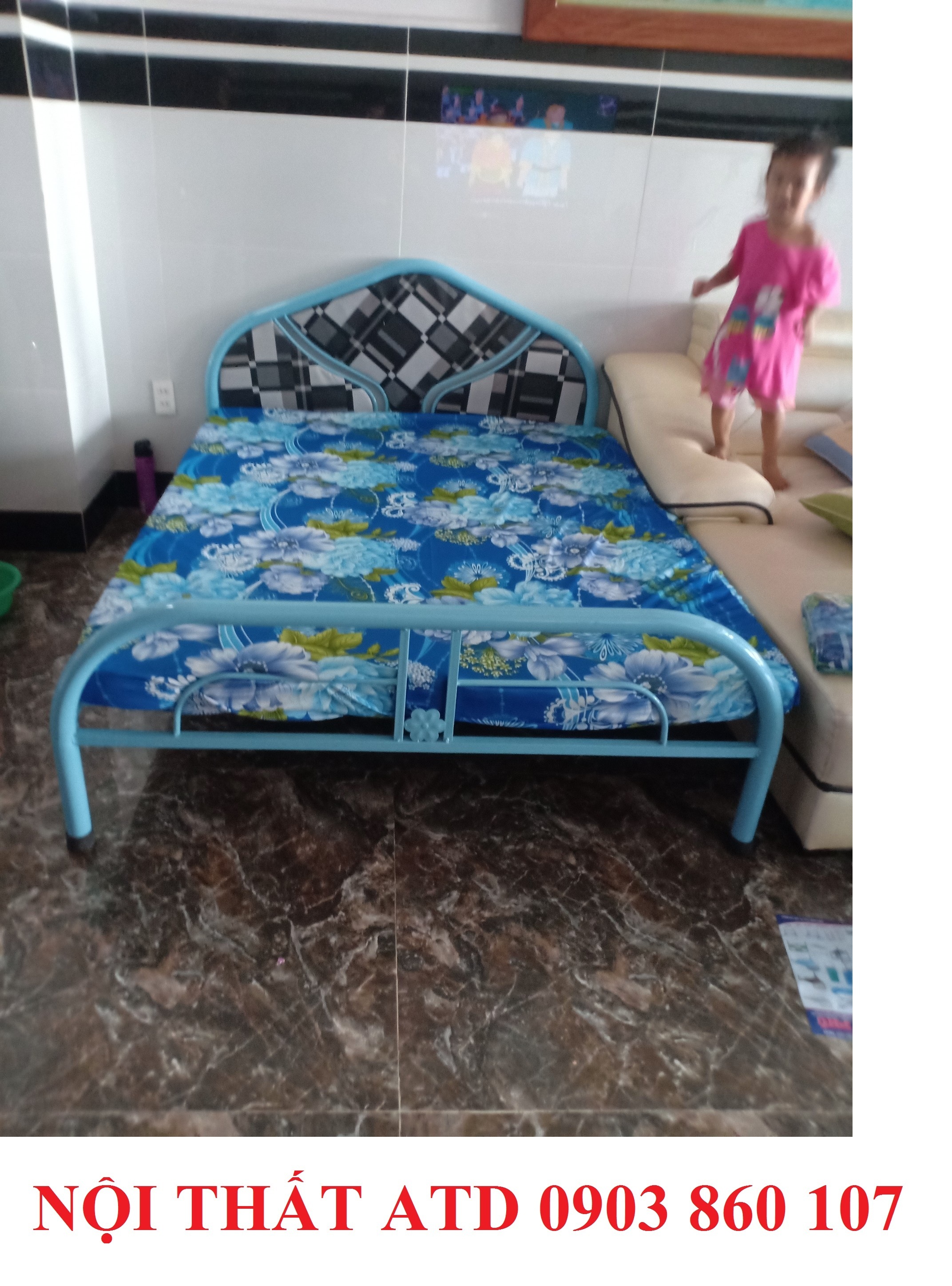 [HCM]Giường sắt đơn giá rẻ 1m2 1m41m61m8 dài 2m đủ kích thước tphcm- bình dương