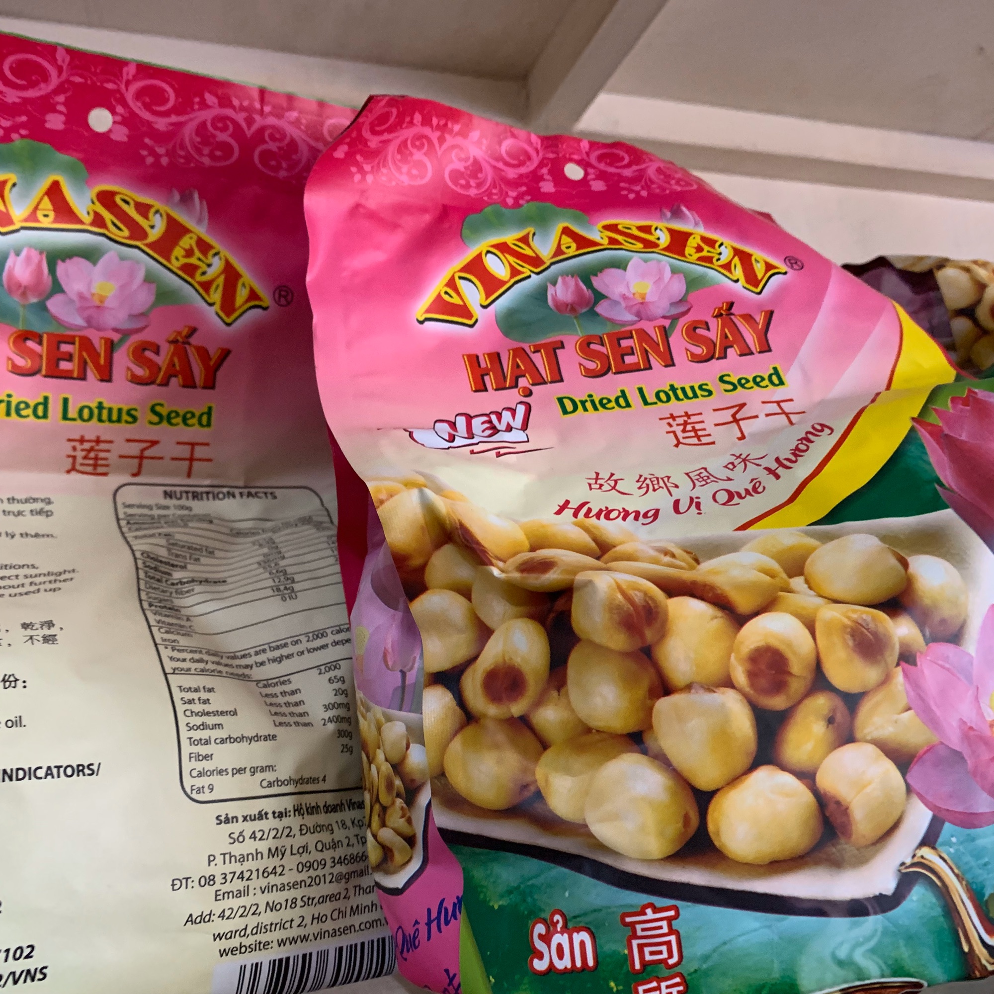 Hạt Sen Sấy Vinasen (Hàng Việt Nam Xuất Khẩu) 500G