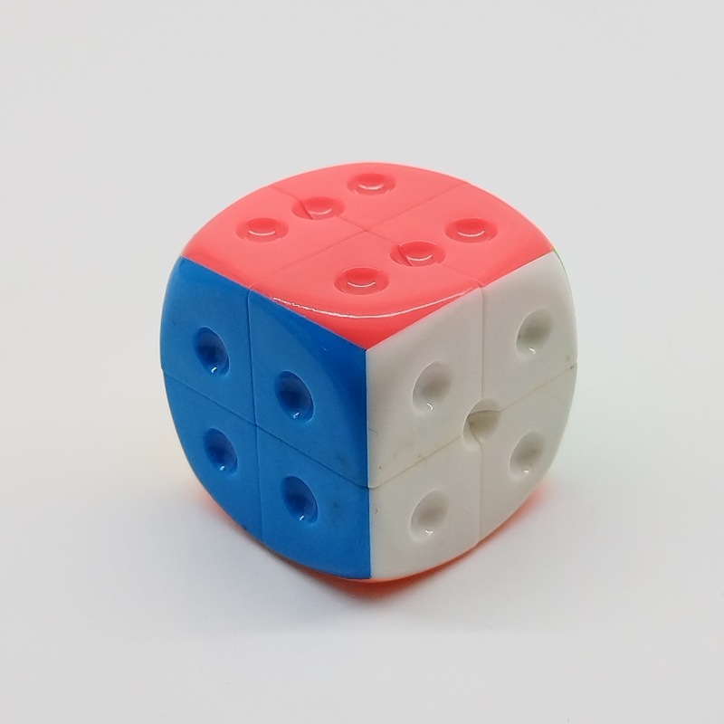 Âm nhạc hình xúc xắc khối rubik bậc hai 2x2 mini cube 36mm màu sắc